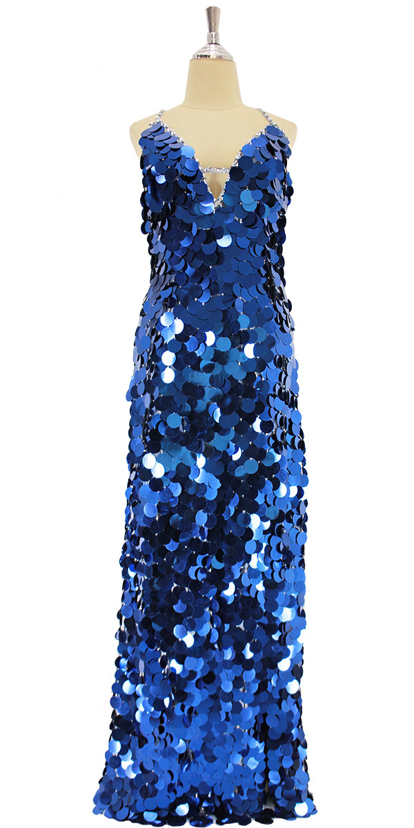 Royal Blue Sequins Dress